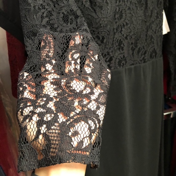 Dessy Collection 3014 Black Lace Top Gown 🤩 R1 - Picture 9 of 17